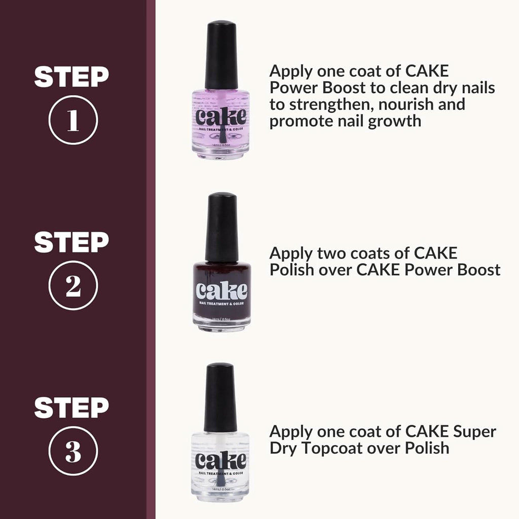 CAKE Nail Strengthening Polish - Midnight Rendezvous