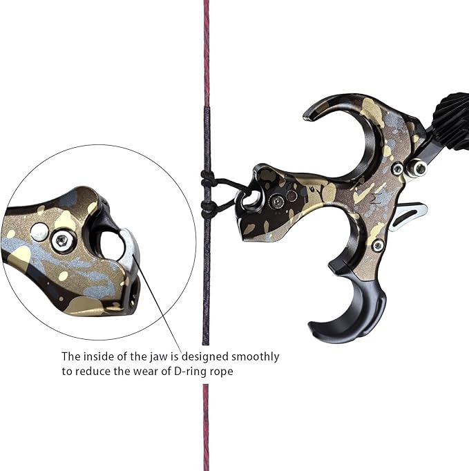 Compound Bow Aid Releaser with Wrist Straps and Adjustment Tool,Archery Release Aids with 3 Thumb Release Adjustable,Aluminum Alloy Aids.for Left and Right Handers.