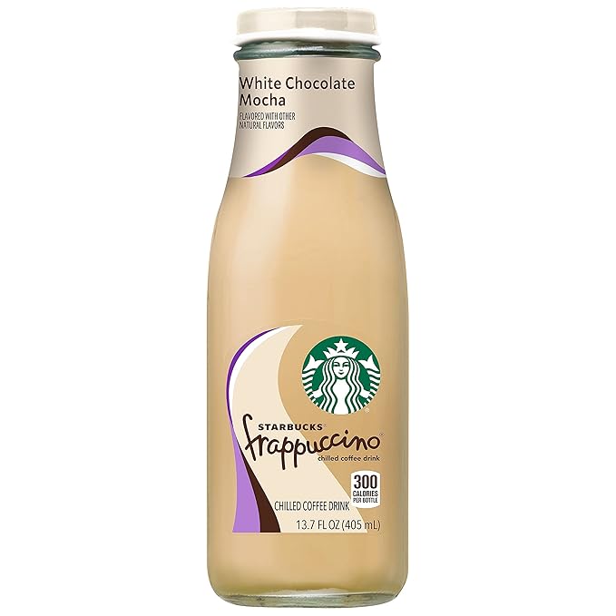 Starbucks Frappuccino Coffee Drink, White Chocolate Mocha 13.7 fl oz Bottles (12 Pack)