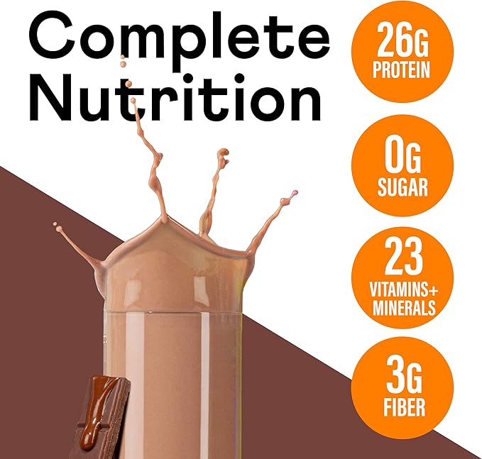 OWYN Only What You Need Protein Shake, High Protein Complete Nutrition Drink, Chocolate, 12 Fl Oz (12 Pack)