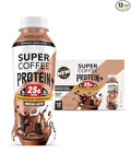 SUPER COFFEE Protein+, Keto Protein Coffee (0g Added Sugar, 25g Protein, 150 Calories) [Mocha] 12 Fl Oz, 12 Pack | Iced Smart Coffee Drinks