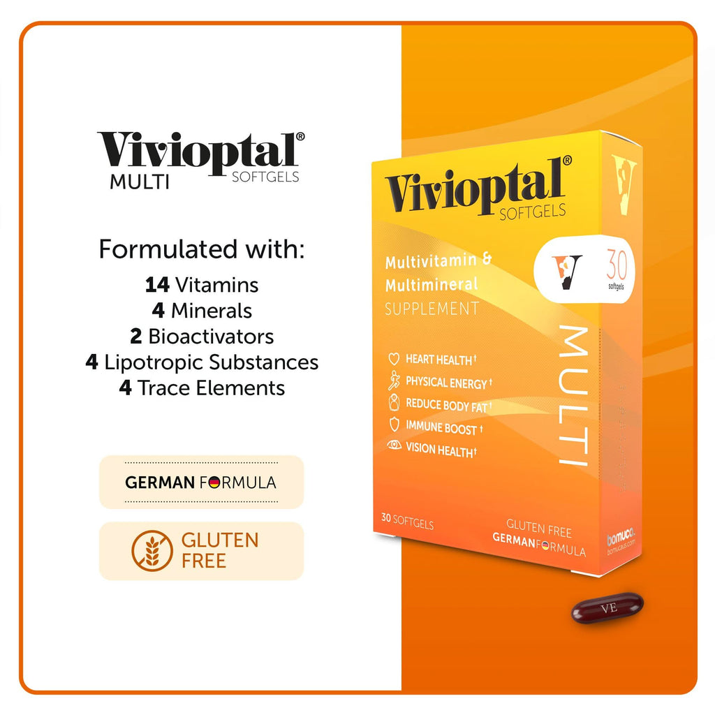 Vivioptal MULTI  Multivitamin & Multimineral Supplement 30 Softgels
