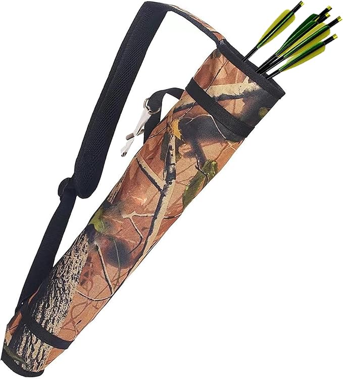 Archery Quiver Back and Hip Quivers Adjustable Arrow Backpack Bag Holder Side Hip Arrows Bag for Compound Recurve Bow Practice Target Hunting