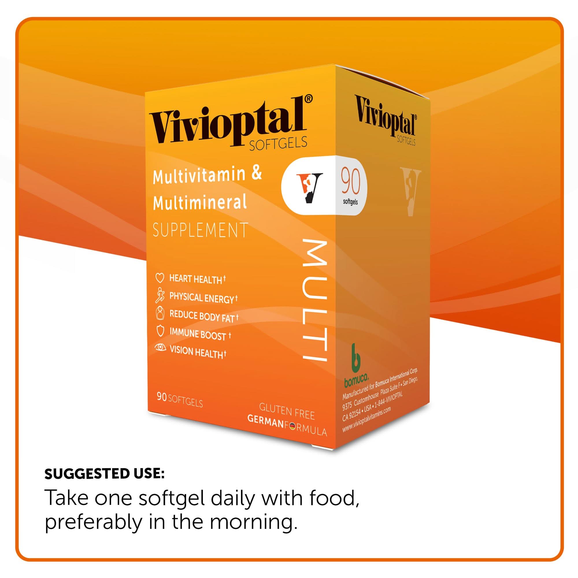 Vivioptal MULTI Multivitamin & Multimineral Supplement 90 Softgels