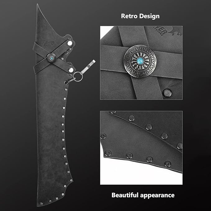 Arrow Quiver Hip Quiver for Arrows Waist Hanged Arrow Holder Adjustable PU Leather Hip Arrows Bag