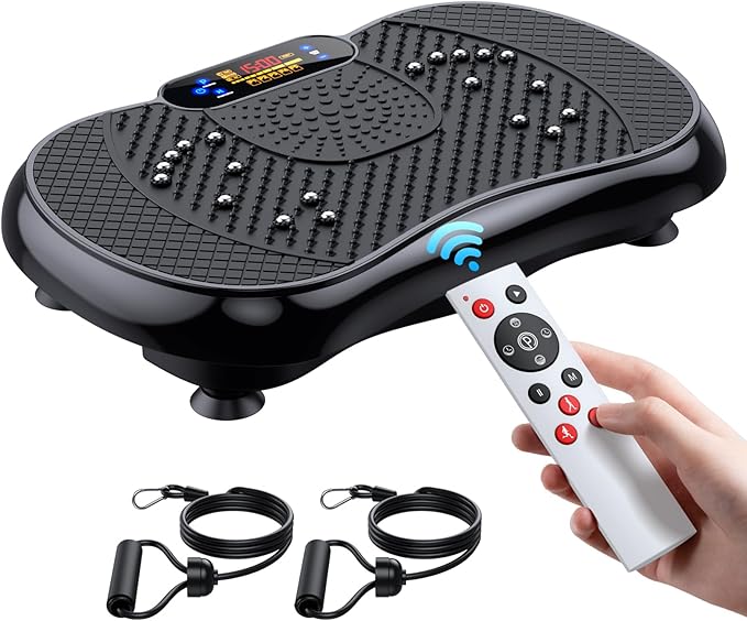 Vibration Plate Exercise Machine, Lymphatic Drainage Machine for Weight Loss, Full Body Workout Vibrate Fitness Platform, Helps Toning Shaping Wellness Home Gyms Workout - Max User Weight 330lbs