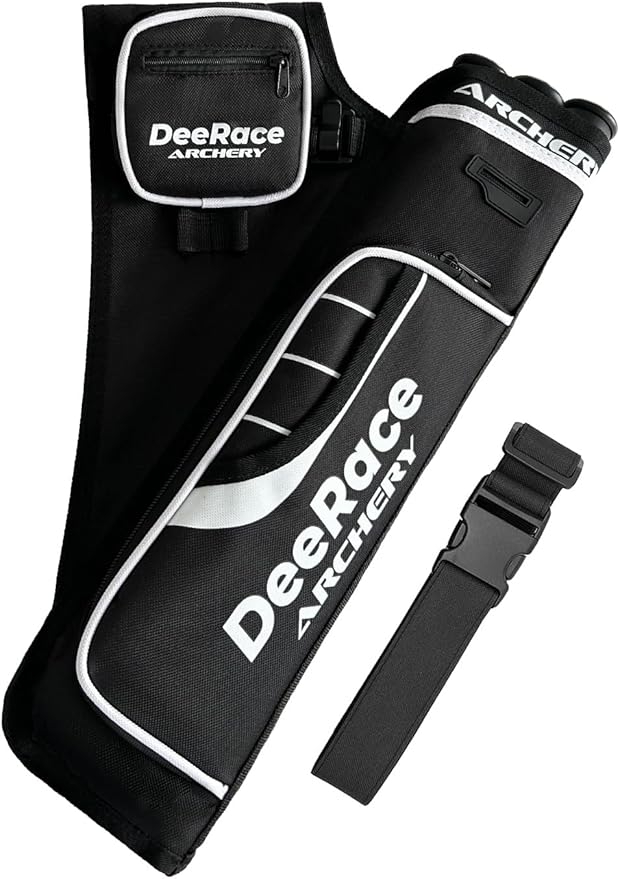 DEERACE Archery Hip Quiver, 3 Tubes Arrow Holder for Compound and Recurve Bow