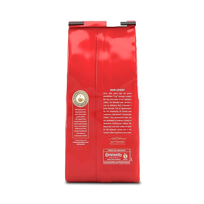 Community Coffee Café Special Blend, Ground Coffee, Medium Dark Roast, 12 Ounce Bag (Pack of 1)