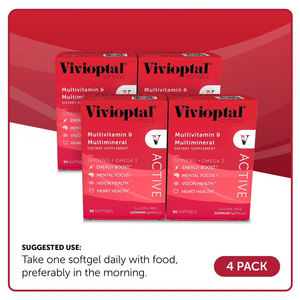 Vivioptal ACTIVE Multivitamin & Multimineral Supplement - 1 Year Supply