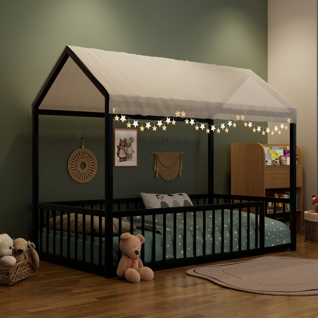 Montessori Floor Bed Frame With House Shape