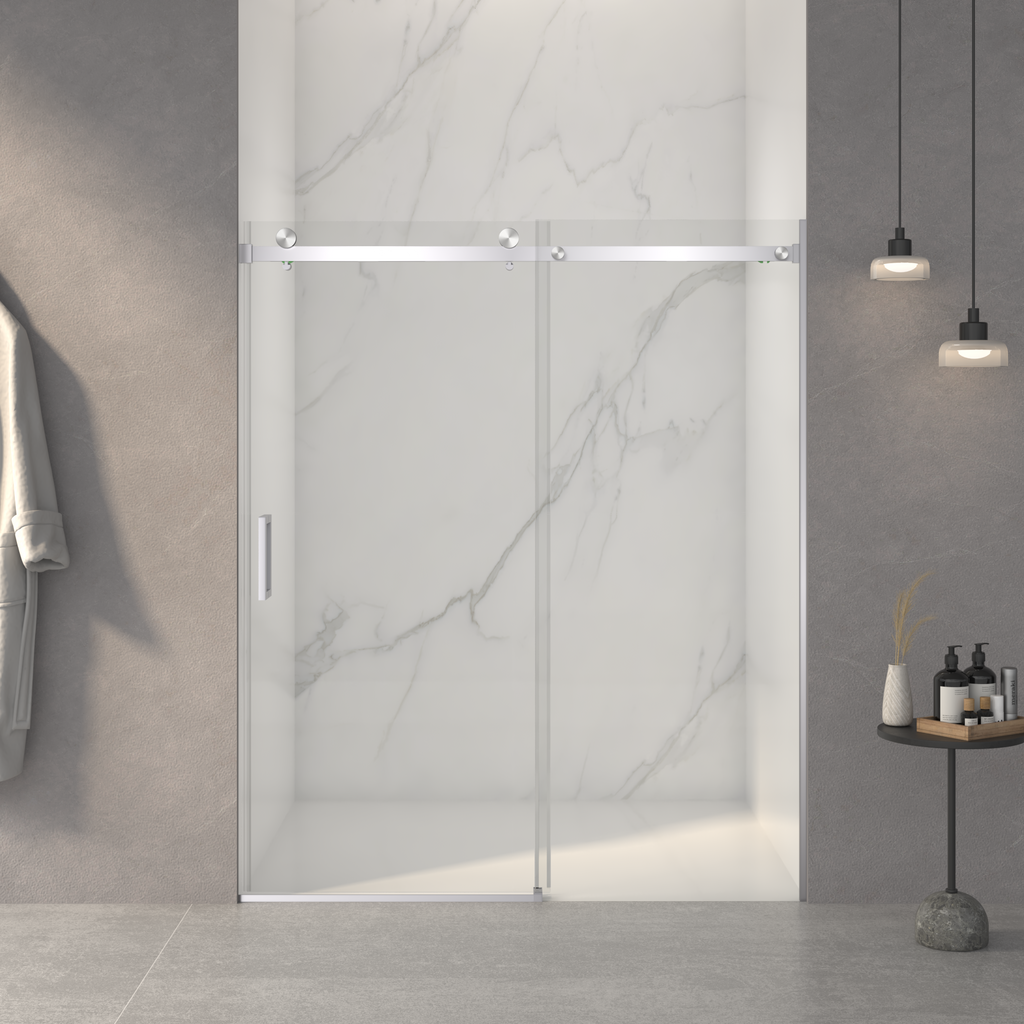 Frameless Sliding Shower Door 56-60"W x 72"H