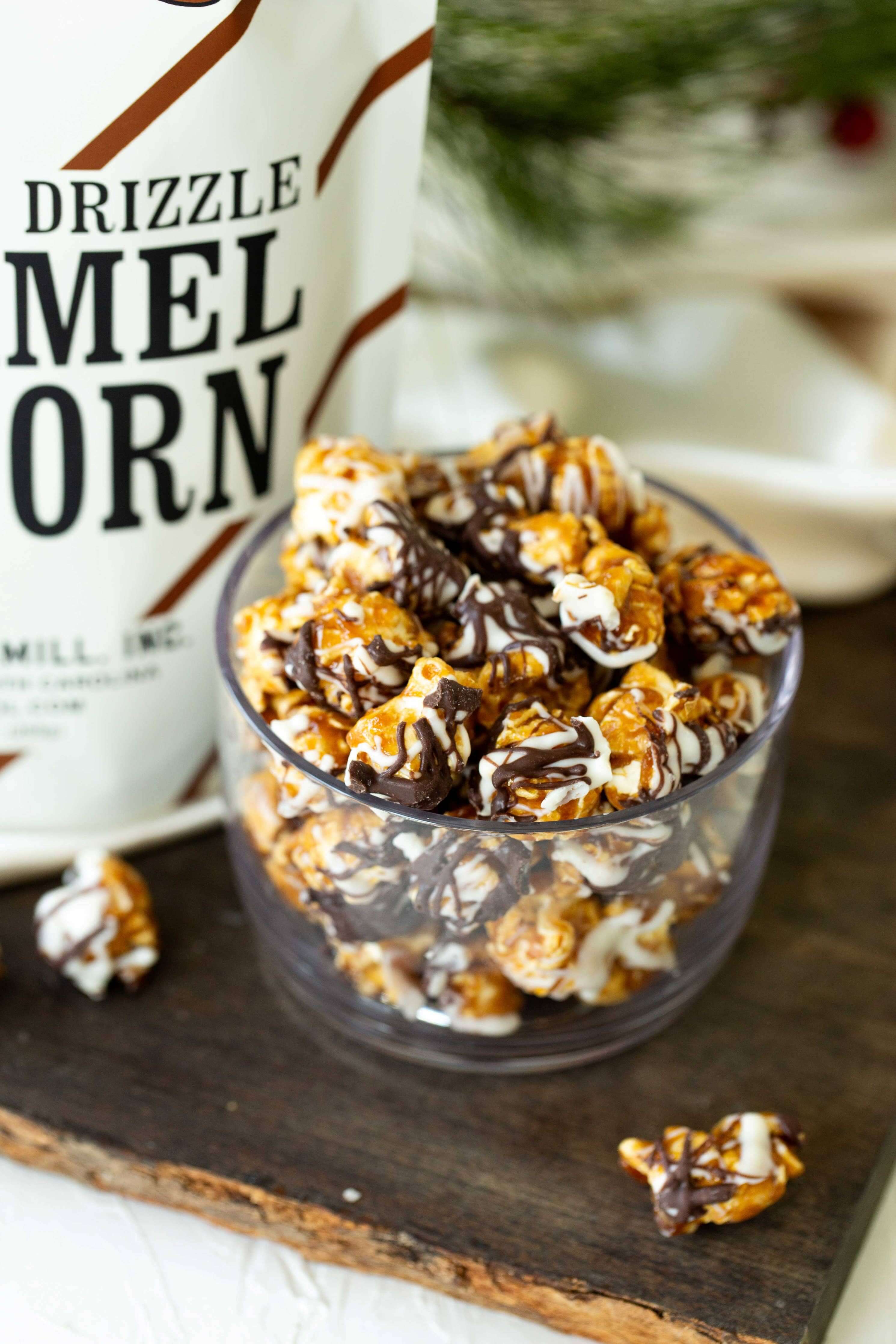 Old School Brand Chocolate Drizzle Caramel Popcorn