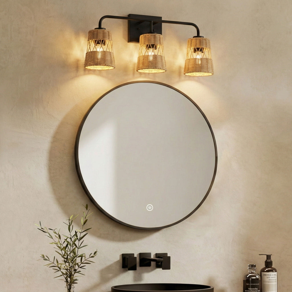 Moonlit 3 Lights Wall Sconce with Shade