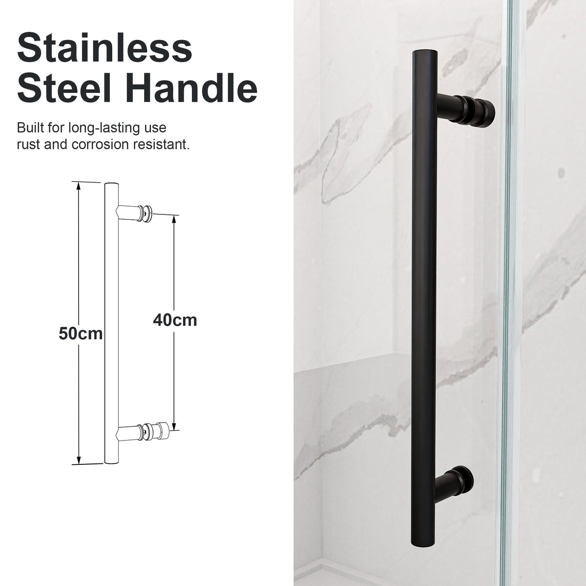Frameless Single Sliding Shower Door