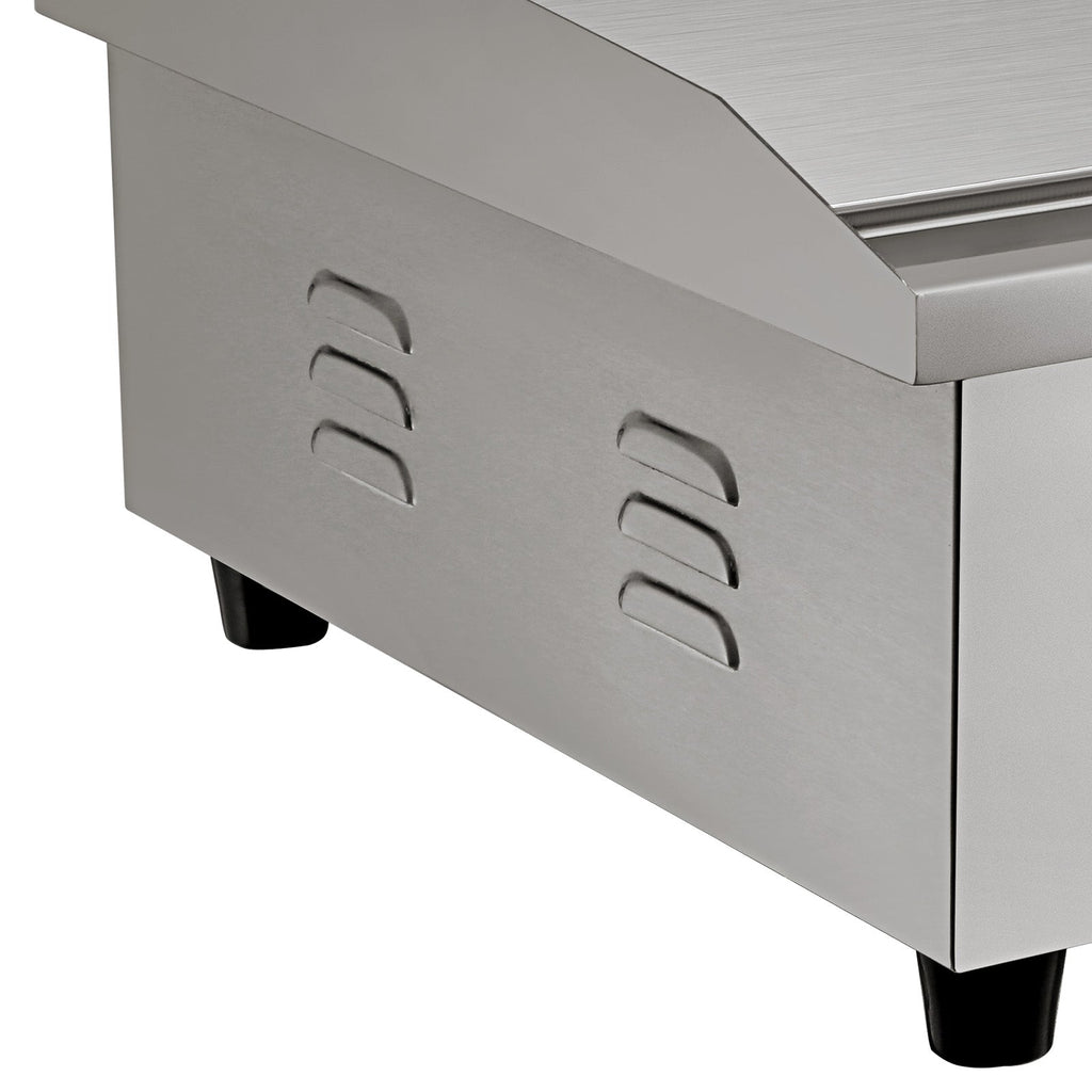 Commercial Electric Griddle with Adjustable Temp Control - Stainless Steel