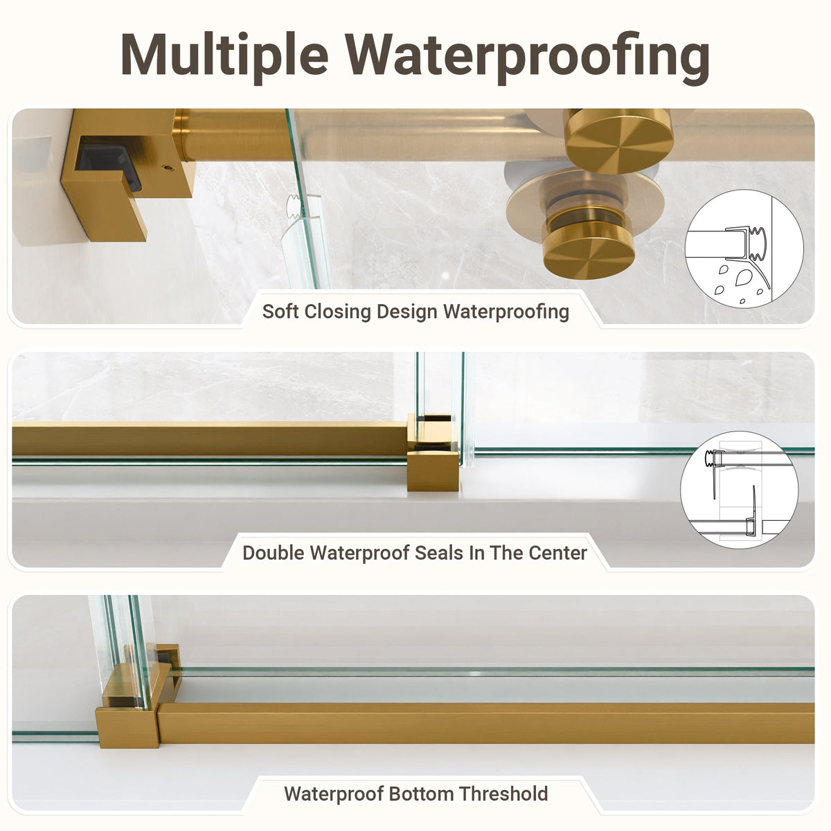 Frameless Single Sliding Shower Door
