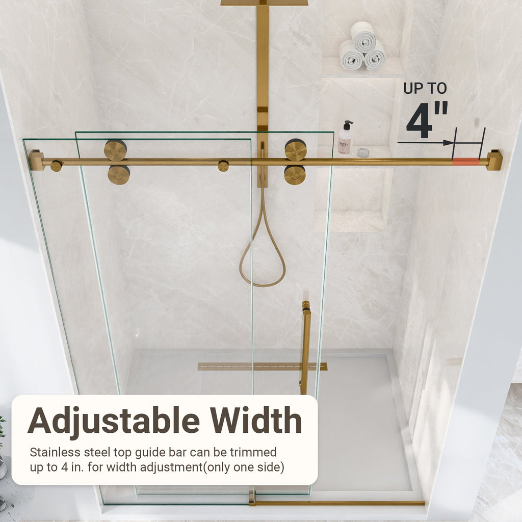 Frameless Single Sliding Shower Door