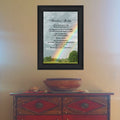 "Rainbow Bridge" Framed Wall Art | Inspirational Print, Black Frame, Ready to Hang