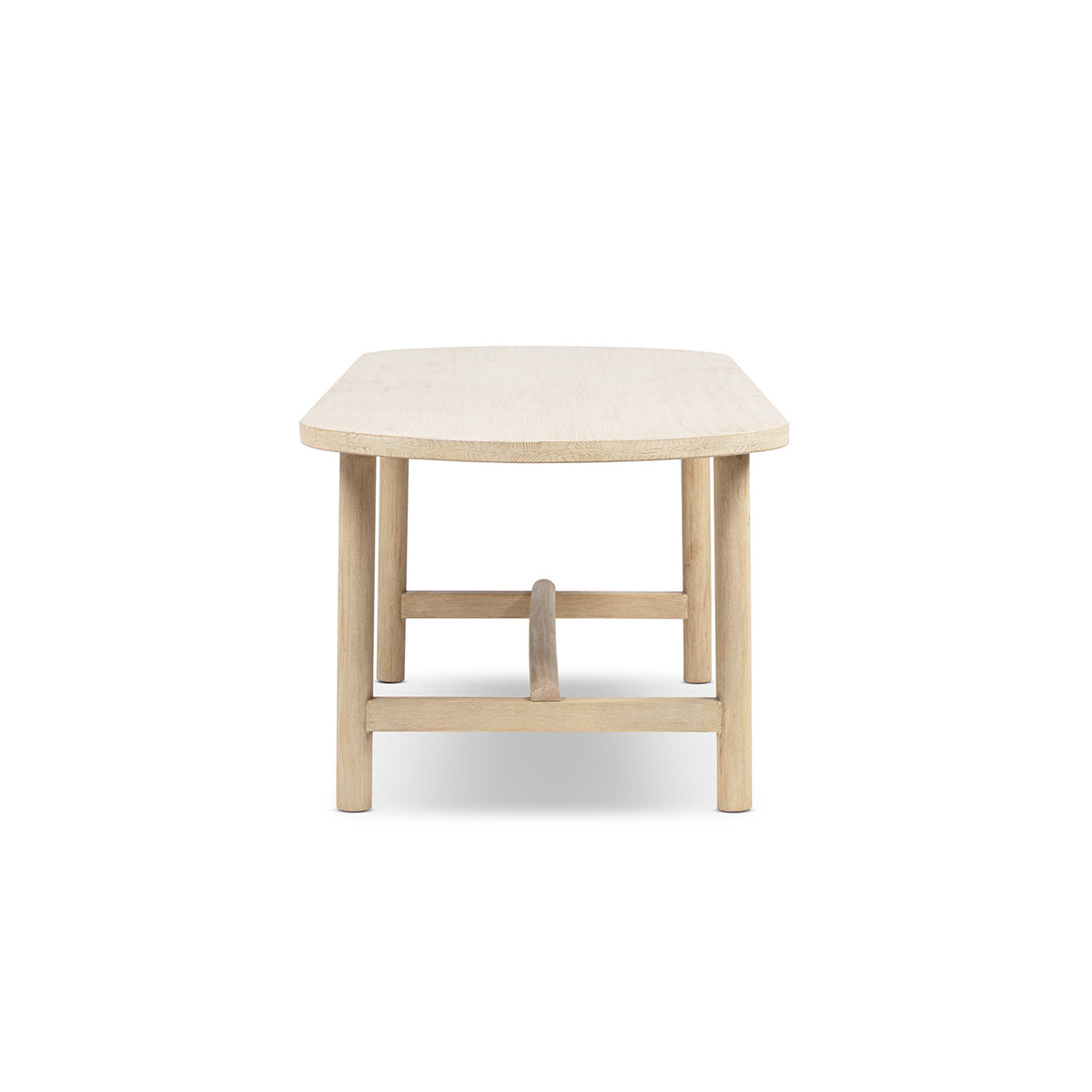 Milo 85" 8-Seat Oval Reclaimed Wood Dining Table