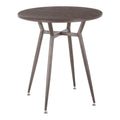 Round Dinette Table in Antique Metal