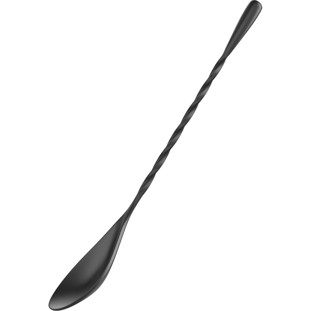 COCKTAILIER 7" Bar Spoon - Right Twist - Black