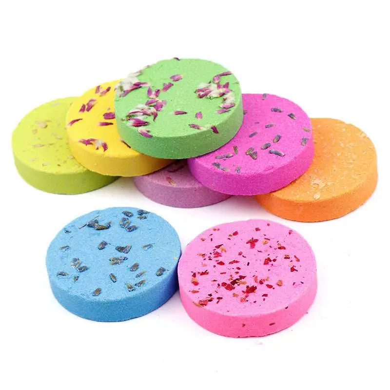 8 Piece Floral Aromatherapy Shower Tablets Set – Natural Spa Gift