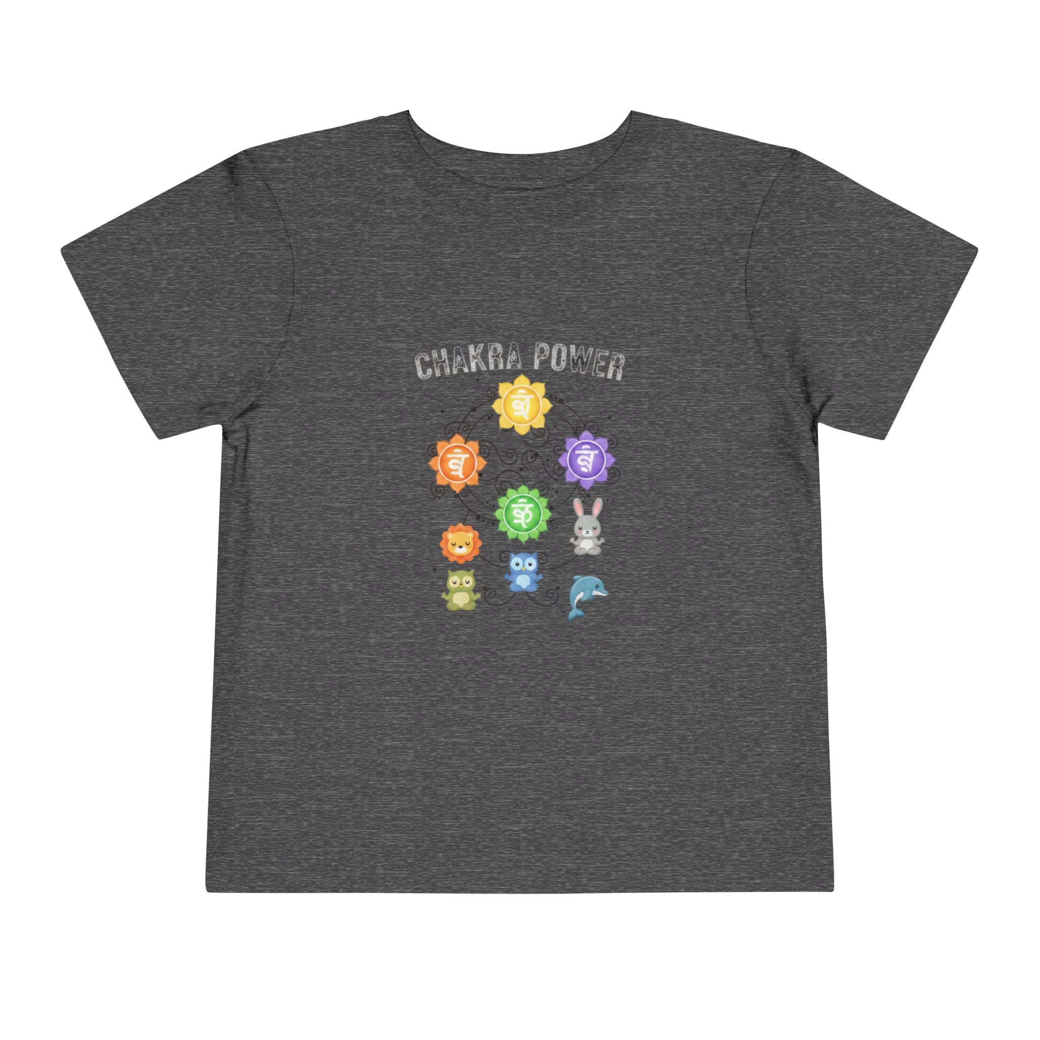 Chakra Power Toddler Tee — Colorful Kids Chakra Energy Shirt