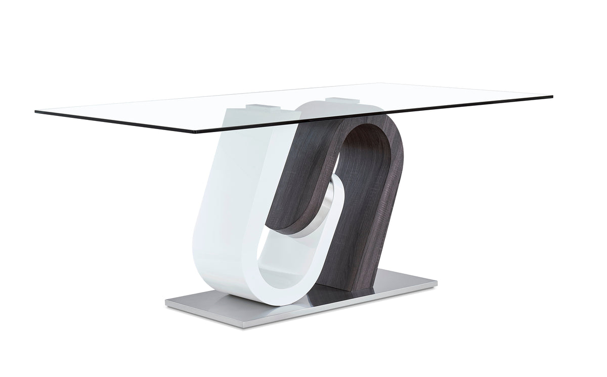 Tony Dining Table Grey/White