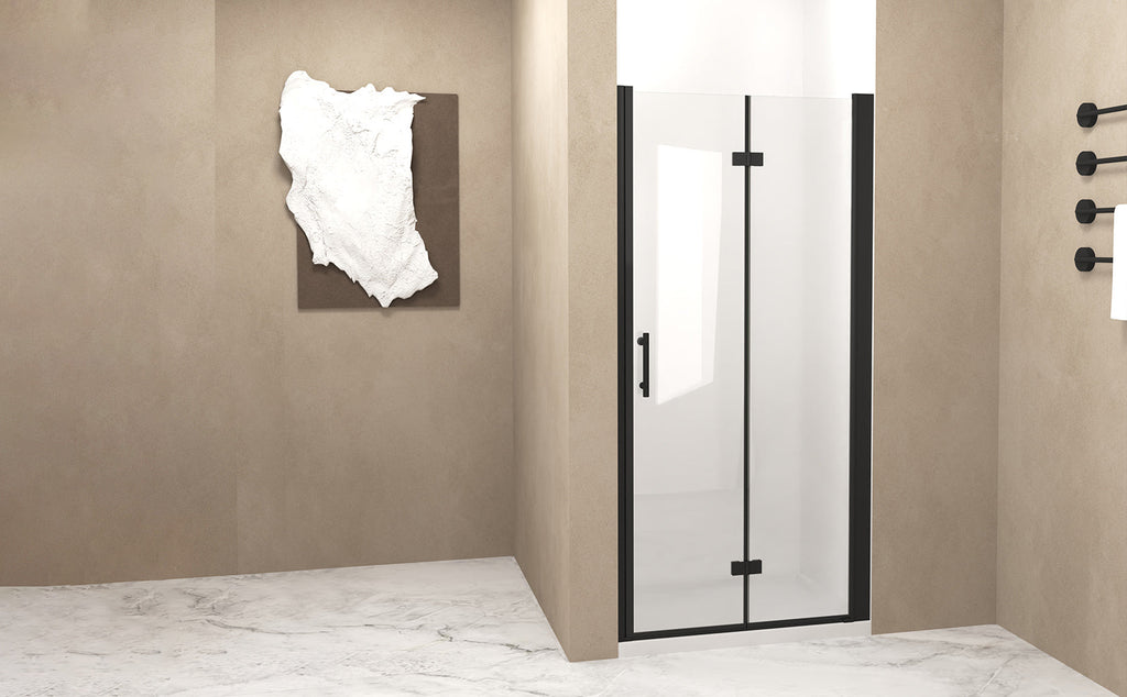 36"x72" Bifold Shower Door, 1/4" Tempered Glass, Matte