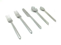 Vibhsa Flatware set of 20 Pieces Silver Design Unique Handle Stainless Steel