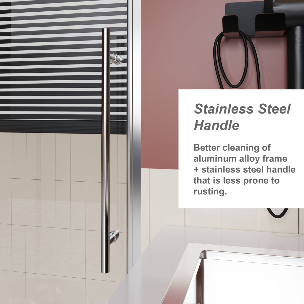 60" W x 72" H Frameless Shower Door