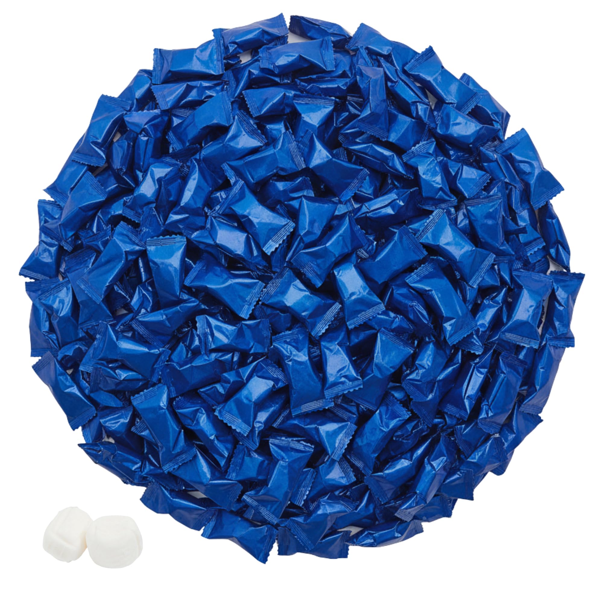 Royal Blue Buttermints – Individually Wrapped Butter Mints Bulk Candy (110ct / 220ct) for Weddings, Graduations & Party Favors