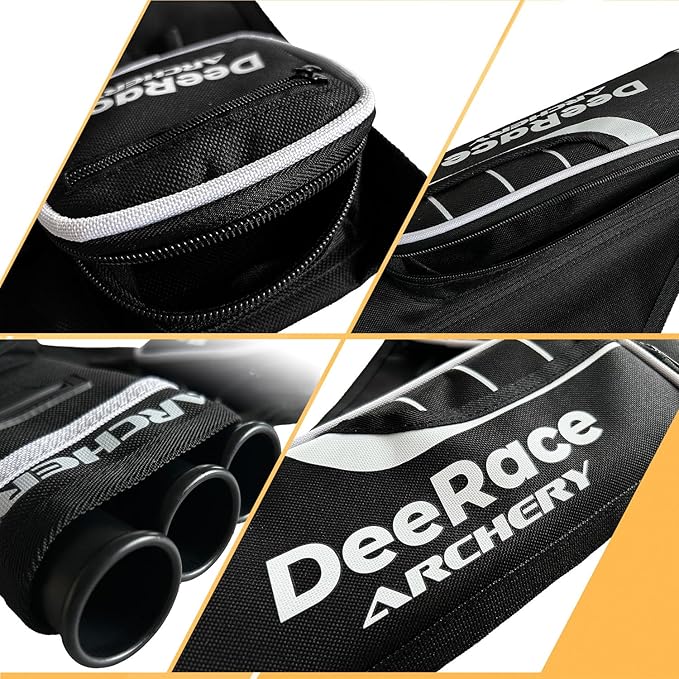 DEERACE Archery Hip Quiver, 3 Tubes Arrow Holder for Compound and Recurve Bow