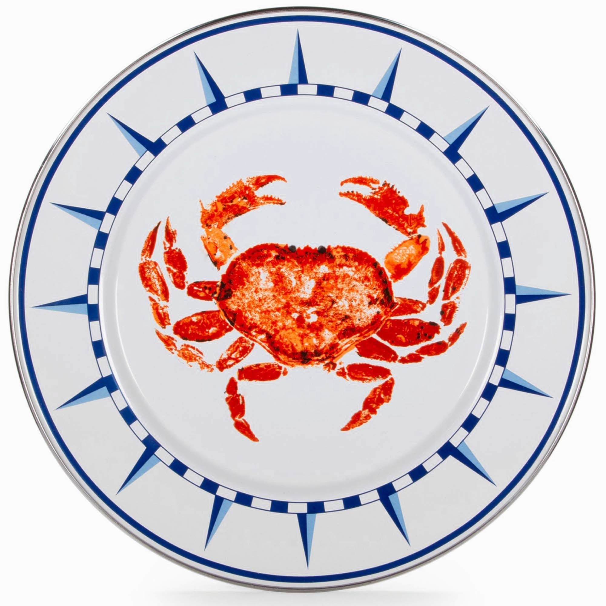 Golden Rabbit Enamelware 10.5" Dinner Plates , Set of 4