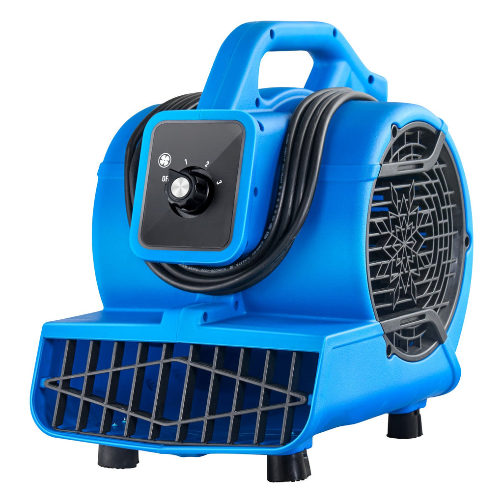 Floor Blower 1360 RPM Air Mover with Four Blowing Angles - Plastic