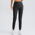Women Solid Color Elastic Jogger Pants Loose Slim Fit Yoga Sweatpants With Pockets Running Workout Casual Athletic Trousers