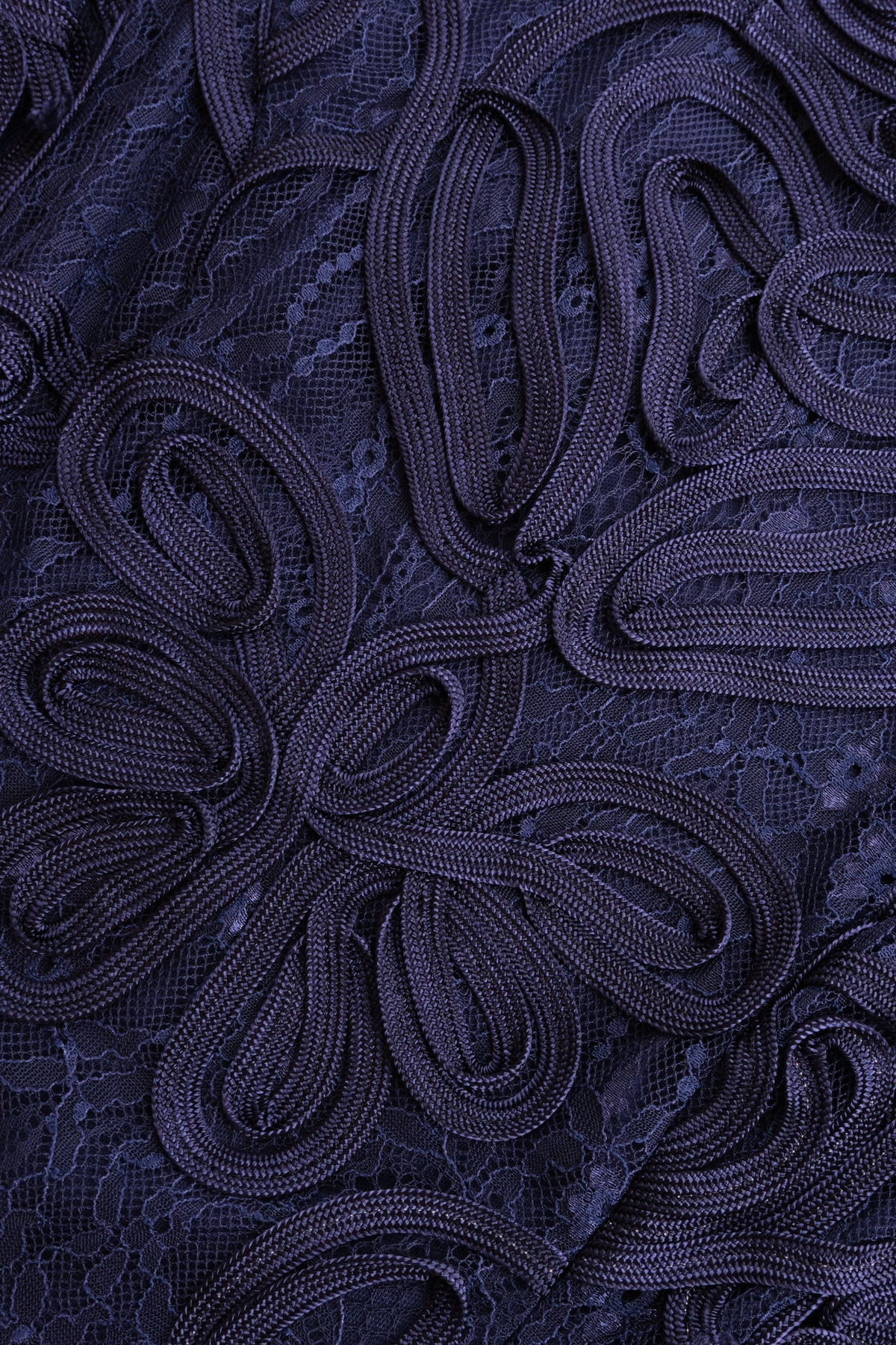 Meli Soutache Tea Length Dress