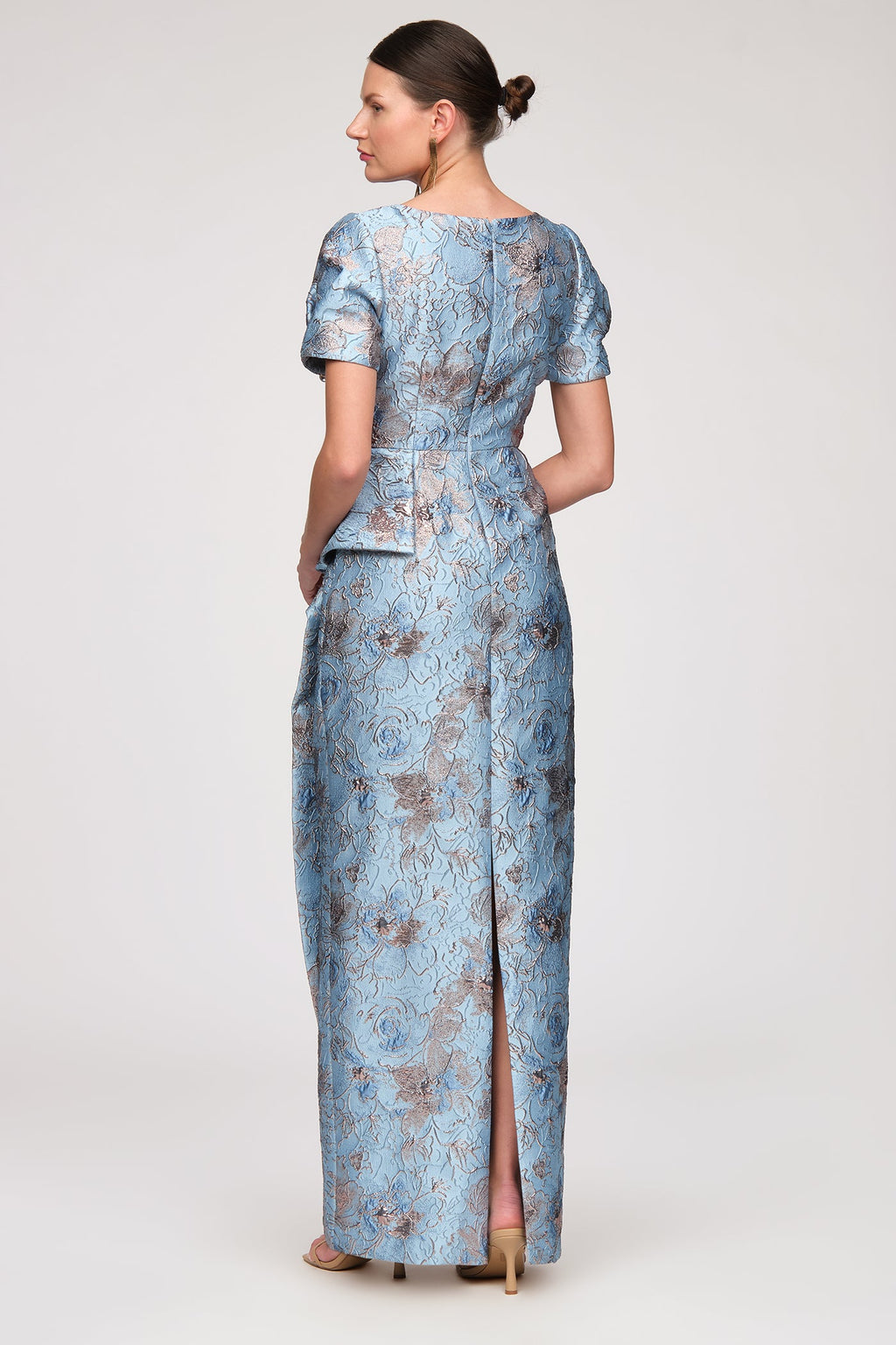 Daria Cascade Column Gown