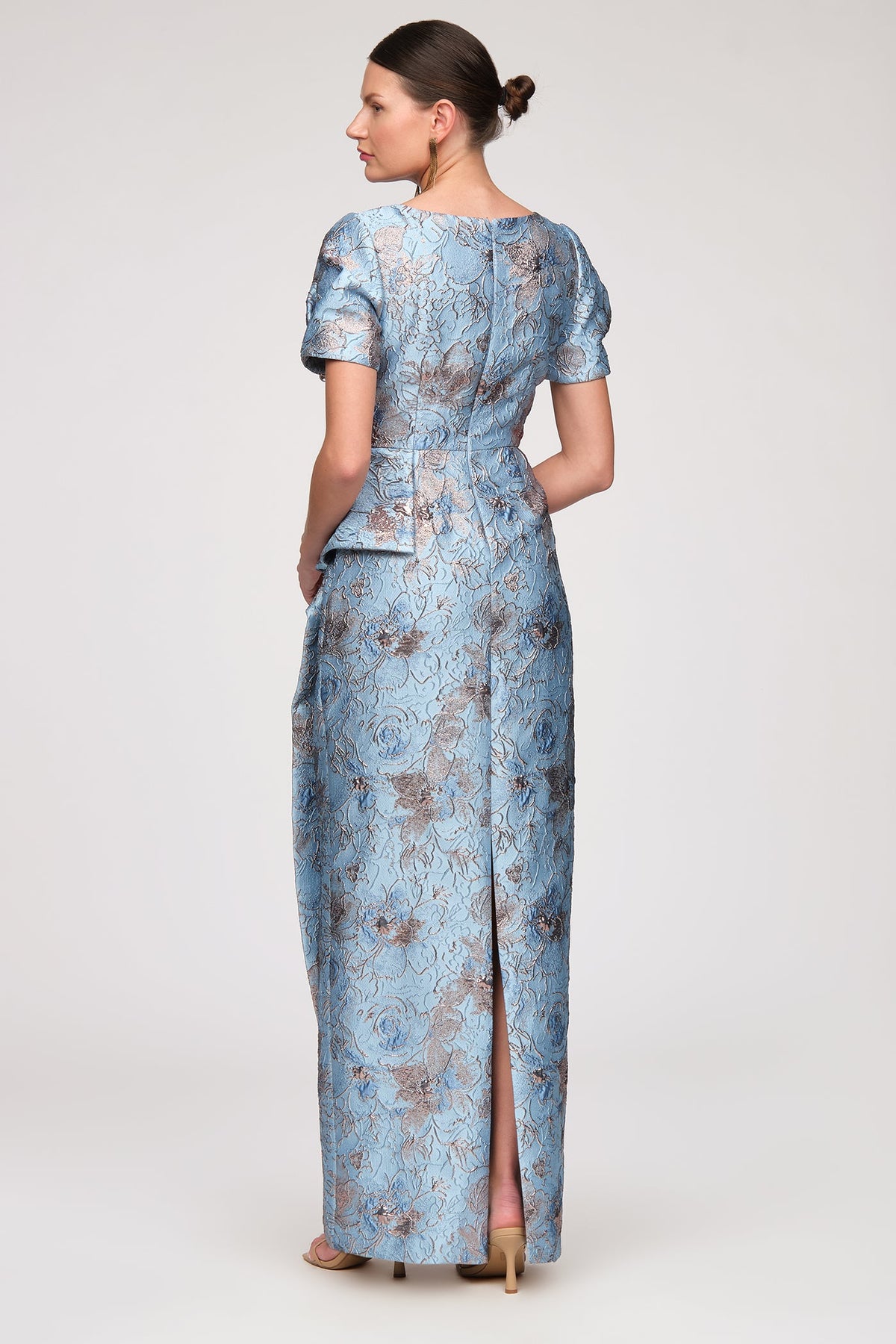 Daria Cascade Column Gown