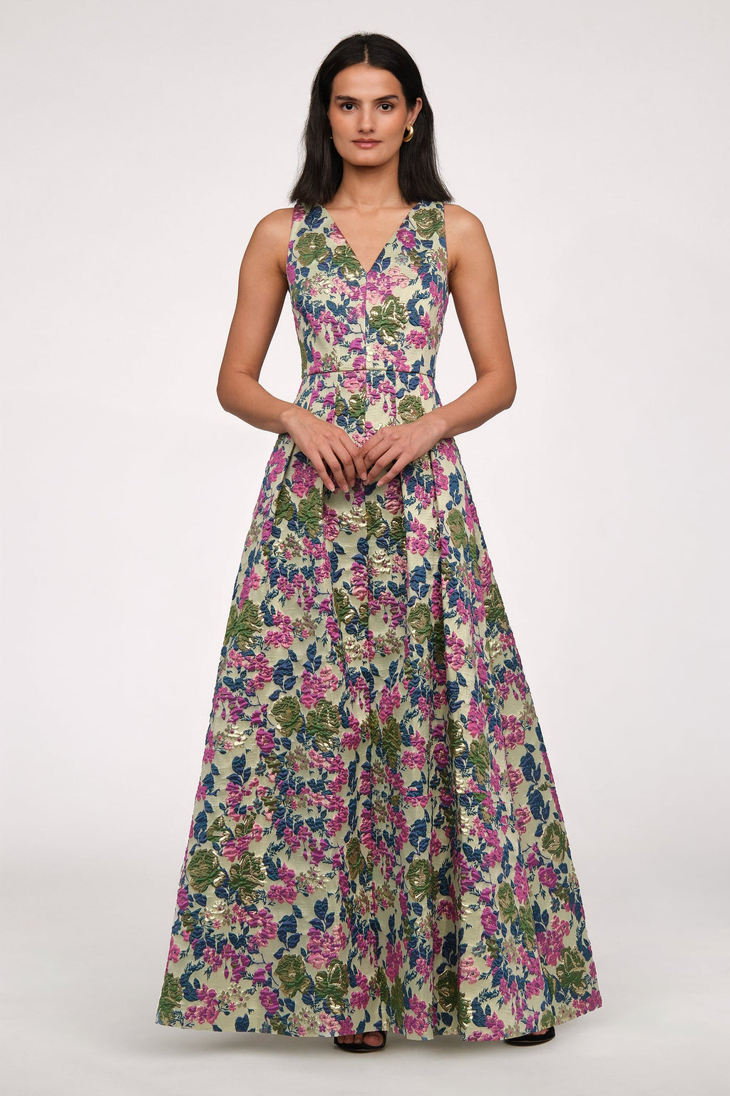Madge V Neckline Gown