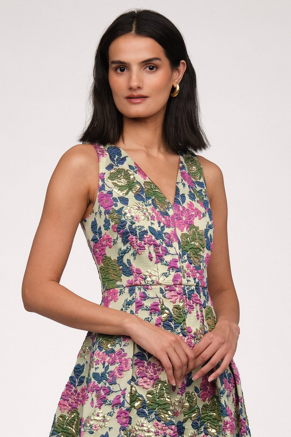 Madge V Neckline Gown