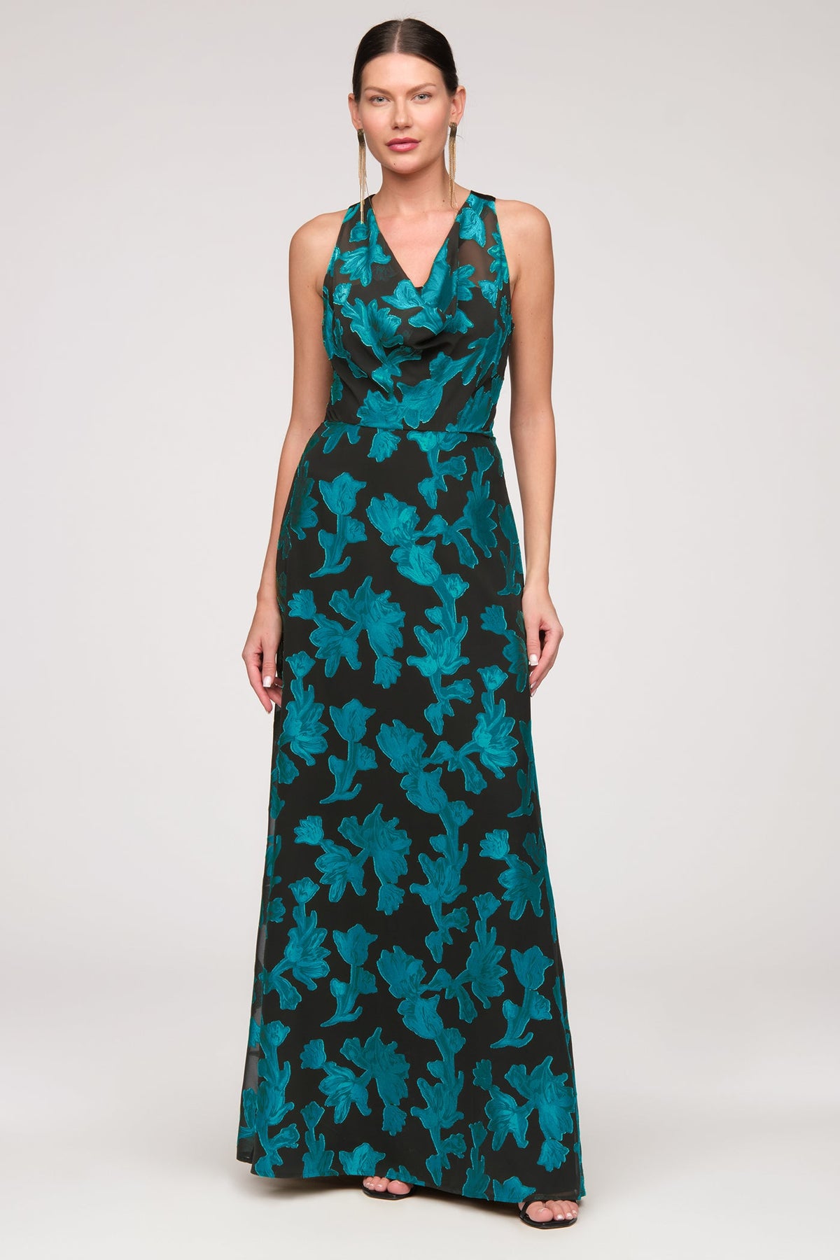 Melba Cowl Neckline Gown