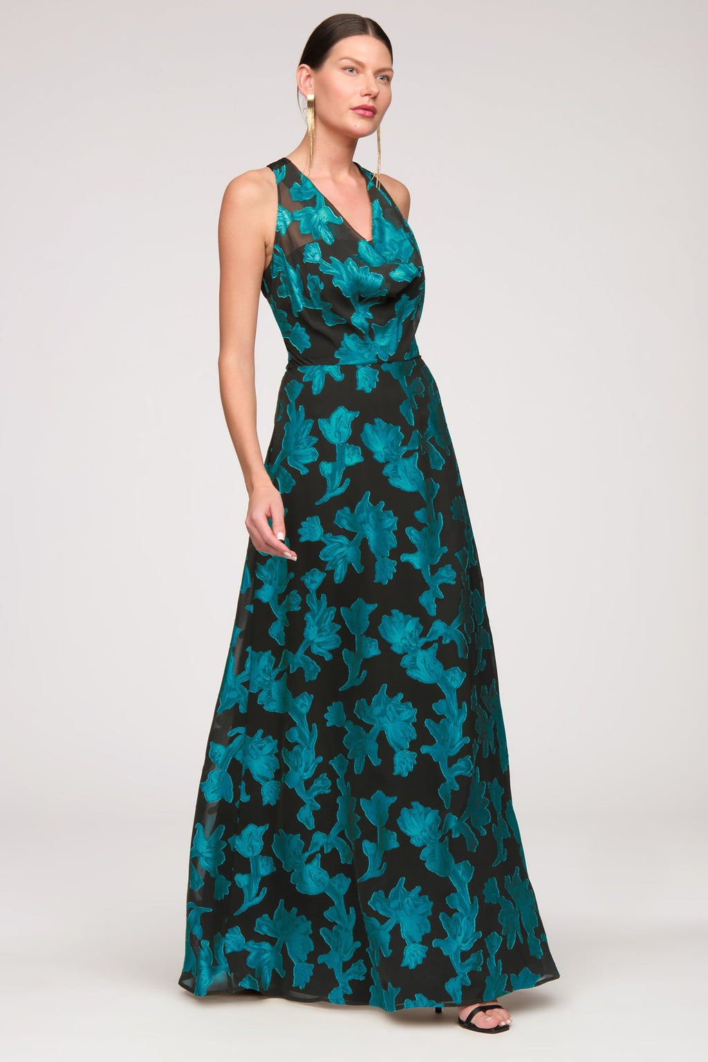 Melba Cowl Neckline Gown