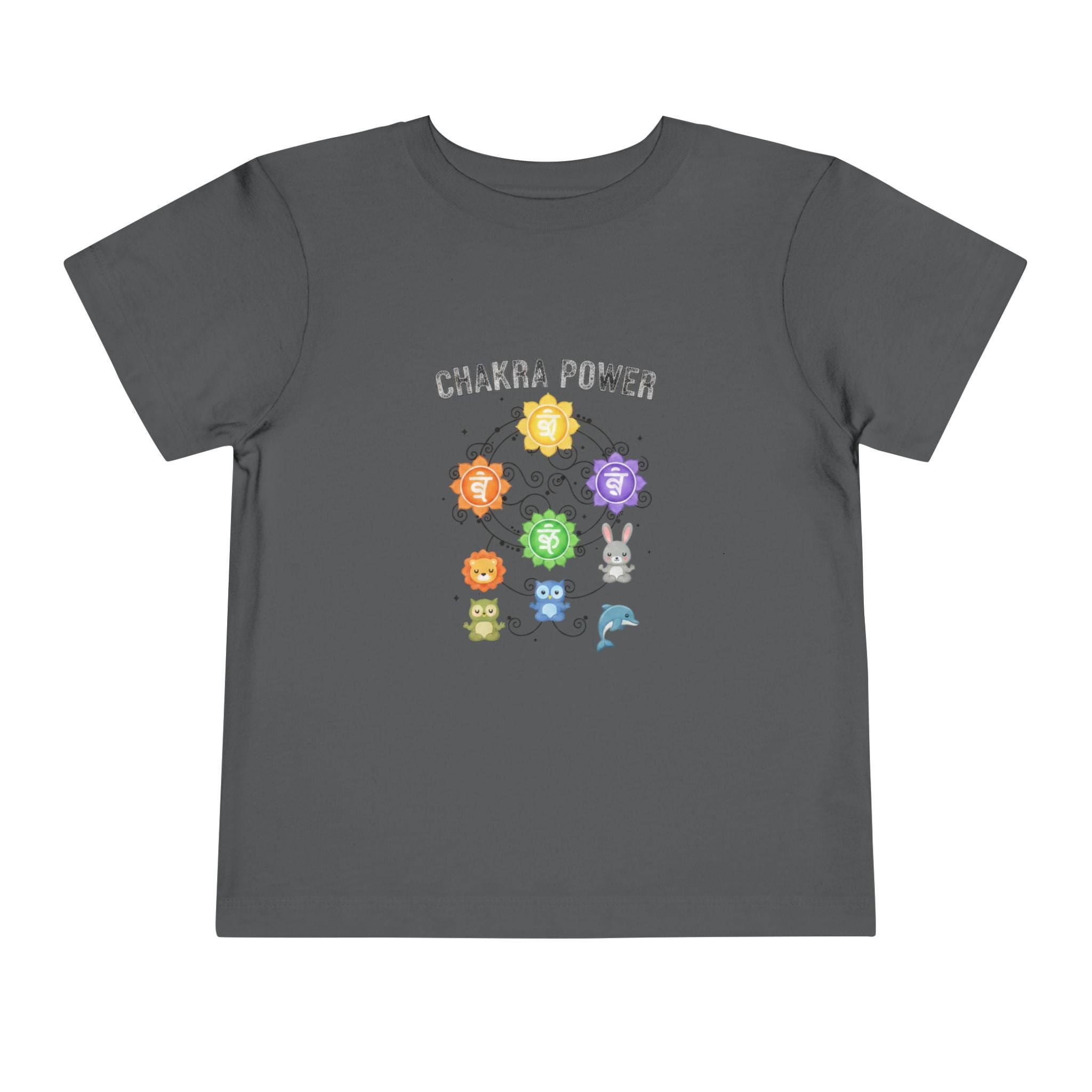 Chakra Power Toddler Tee — Colorful Kids Chakra Energy Shirt