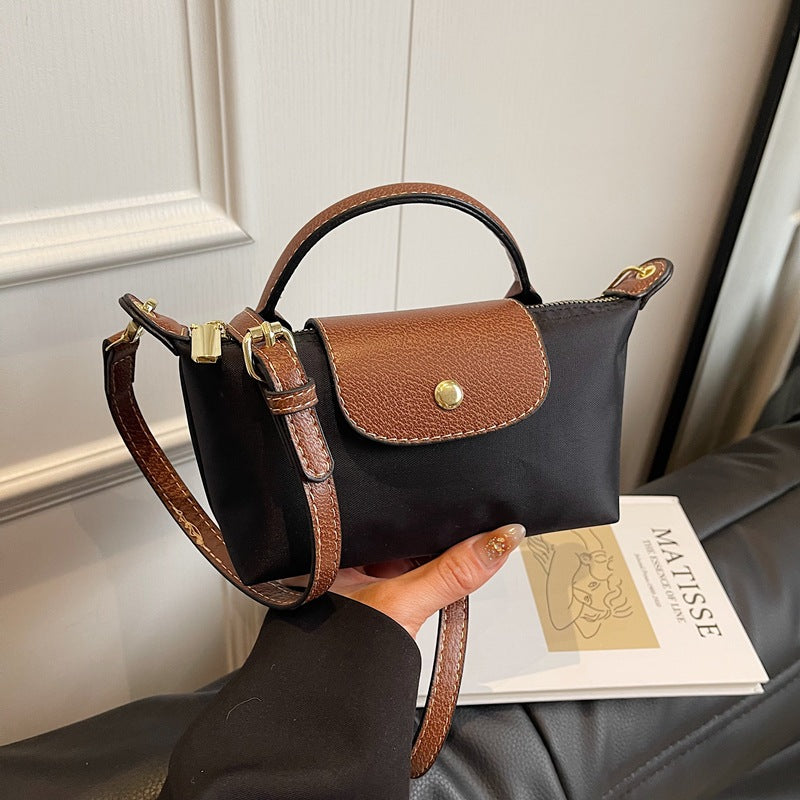 2025 Women's Mini Dumpling Handbag. Made of high - end nylon. Stylish shoulder/crossbody phone bag.