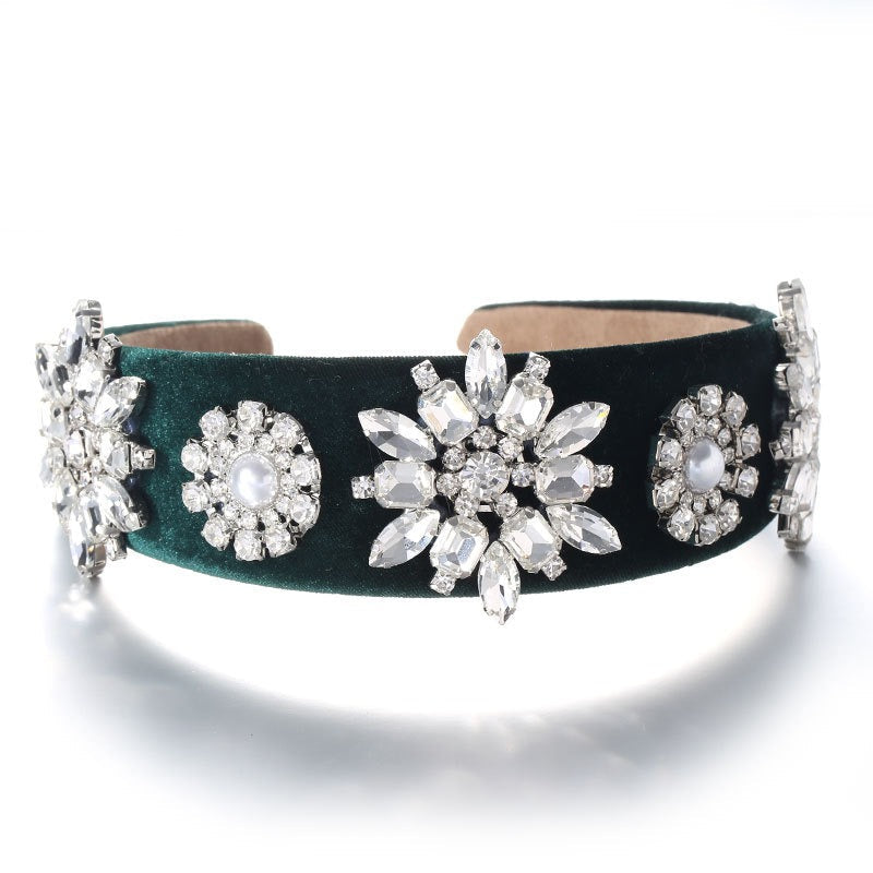 Retro Baroque Pearl Water Diamond Hair Accessories