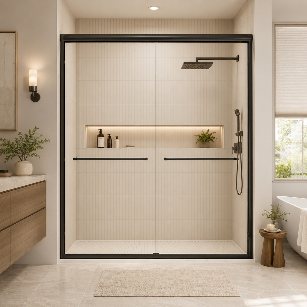 Framed Double Sliding Shower Door