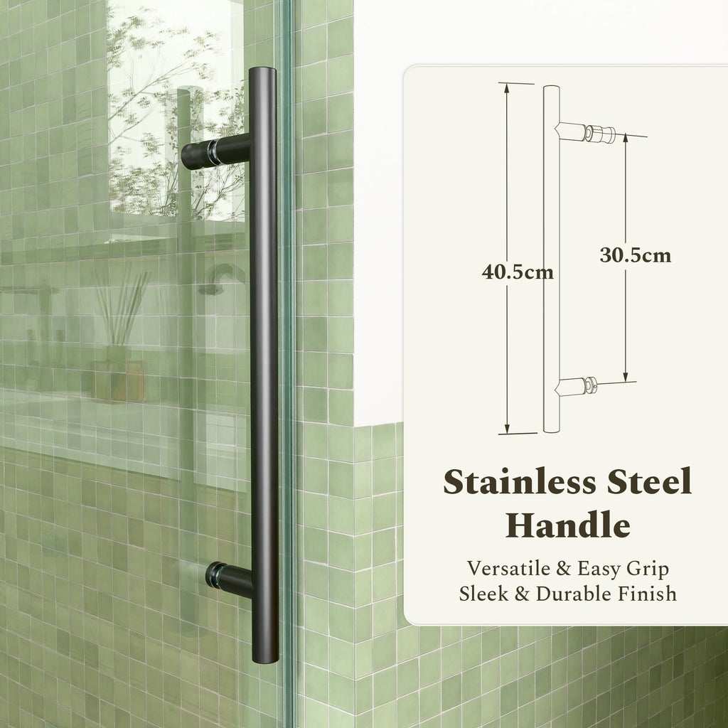 56-60"W x 60"H Frameless Sliding Tub Shower Door Enclosure