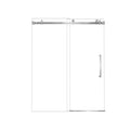 Frameless Single Sliding Shower Door & Handle And Square Tube Track