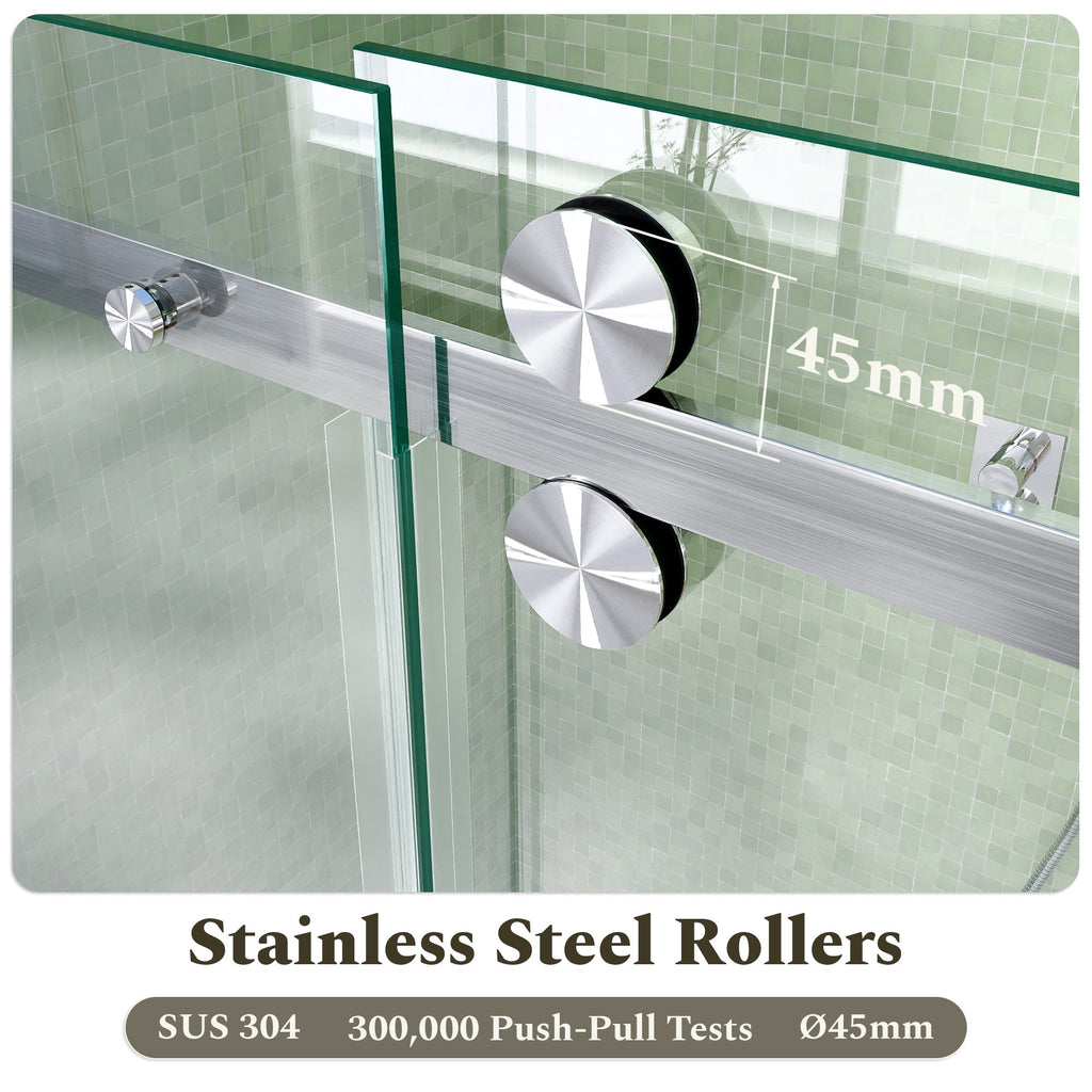 Frameless Sliding Tub Shower Door Enclosure